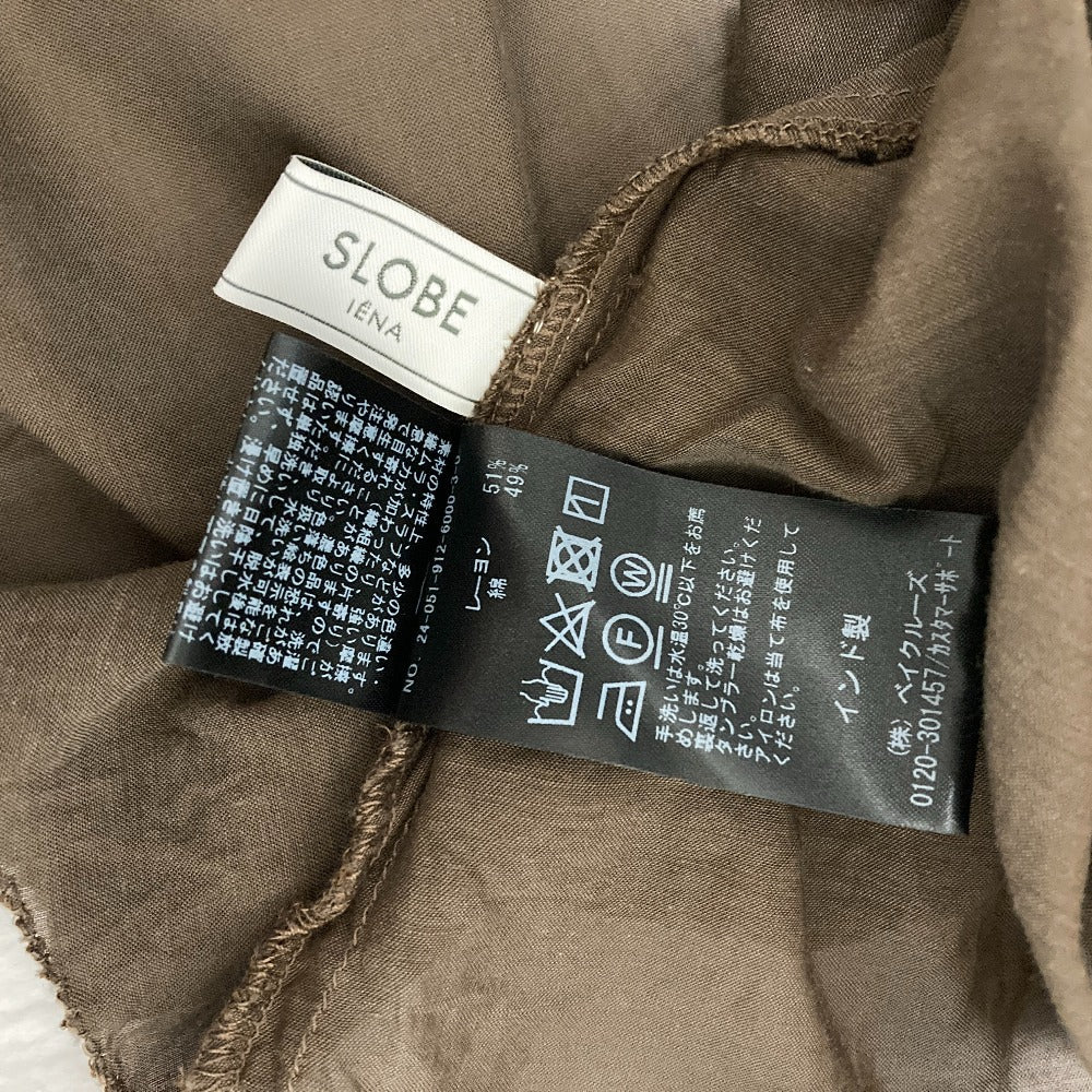 SLOBE IENA ボイルギャザーフリルブラウス