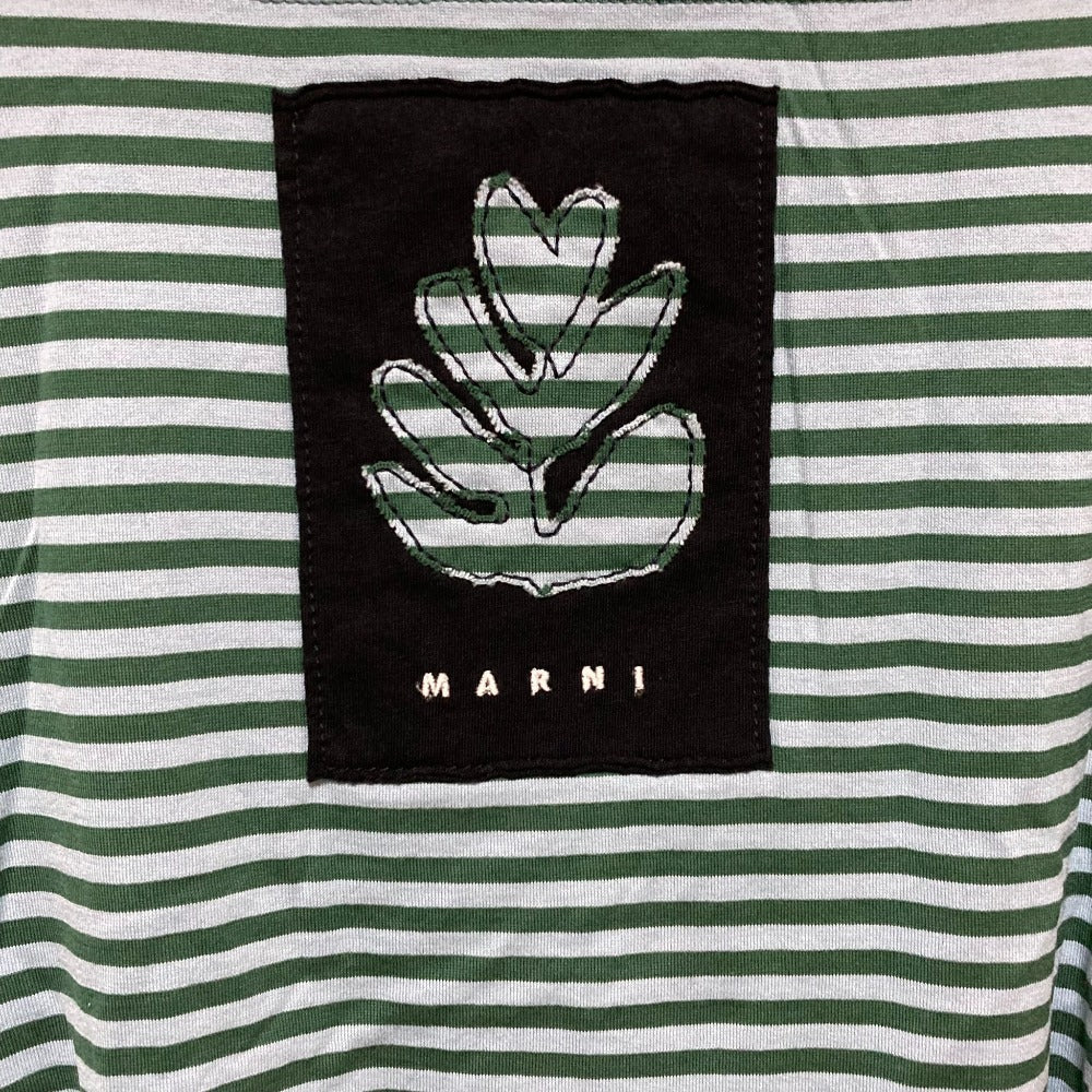 マルニ ボートネックボーダーカットソー