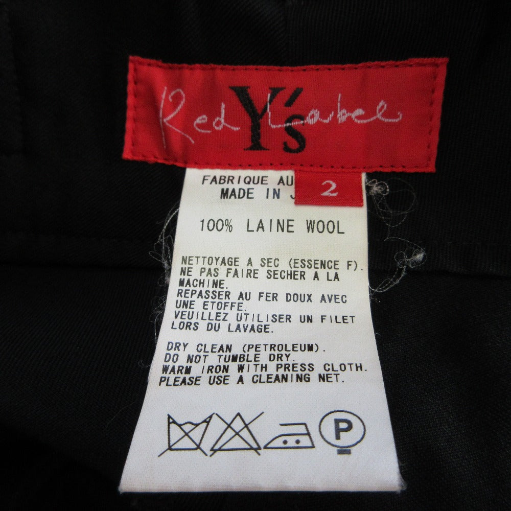 Y's Red Label バックベルトテーパードパンツ