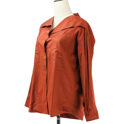 エルメス Draped collar shirt コットンツイル シャツ32