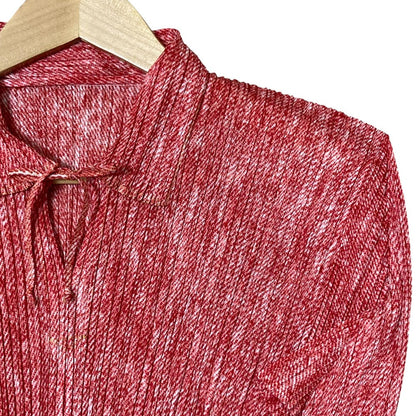 PLEATS PLEASE ISSEY MIYAKE 転写プリントロングスリーブシャツ