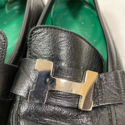 エルメス モカシンパリHバックルローファー34.5
