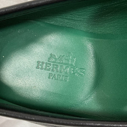 エルメス モカシンパリHバックルローファー34.5