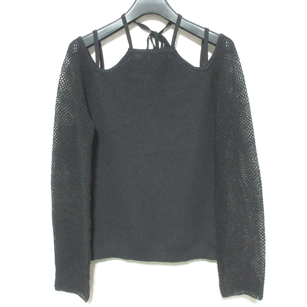 マウジー OPEN SHOULDER HALTER ニットトップス
