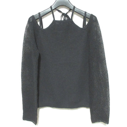 マウジー OPEN SHOULDER HALTER ニットトップス