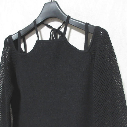 マウジー OPEN SHOULDER HALTER ニットトップス