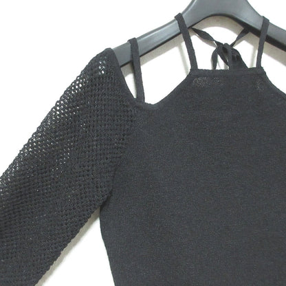 マウジー OPEN SHOULDER HALTER ニットトップス