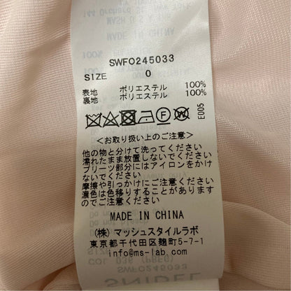 スナイデル サステナプリーツプリントワンピース