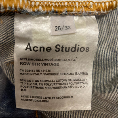 アクネストゥディオズ ROW STR VINTAGE デニムパンツ