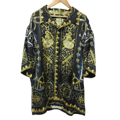 エルメス LVDOVICVS MAGNVS シルクシャツ40