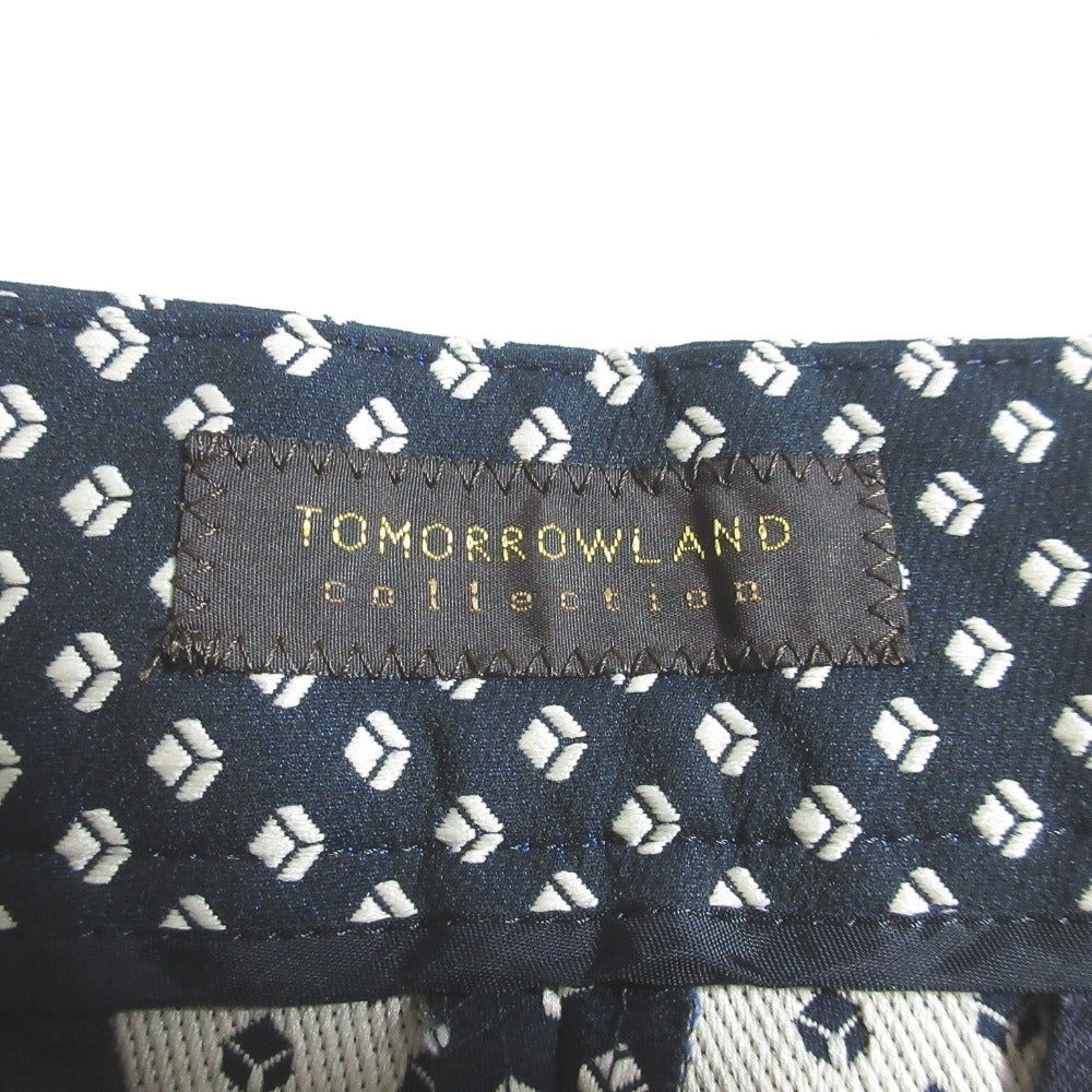 トゥモローランドコレクション ダイスストレッチ ストレートパンツ