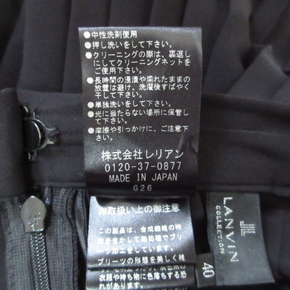 ランバンコレクション サテンプリーツショートパンツ