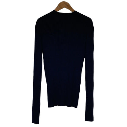 セオリー NEW WASHABLE WOOL VNECK RIB CARDI ウールカーディガン