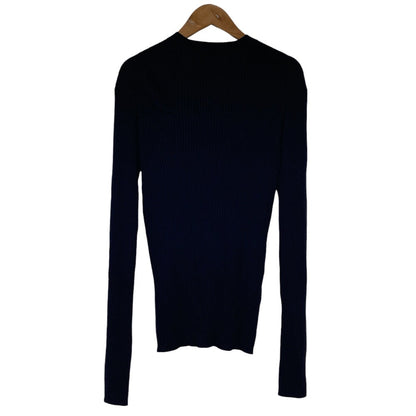 セオリー NEW WASHABLE WOOL VNECK RIB CARDI ウールカーディガン