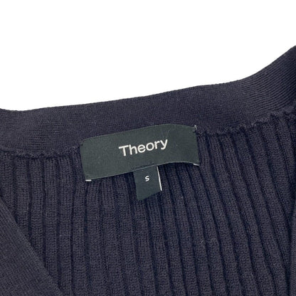 セオリー NEW WASHABLE WOOL VNECK RIB CARDI ウールカーディガン