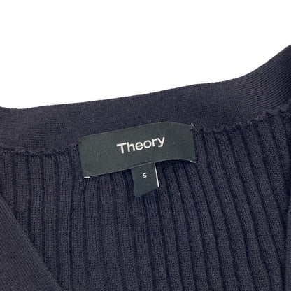 セオリー NEW WASHABLE WOOL VNECK RIB CARDI ウールカーディガン
