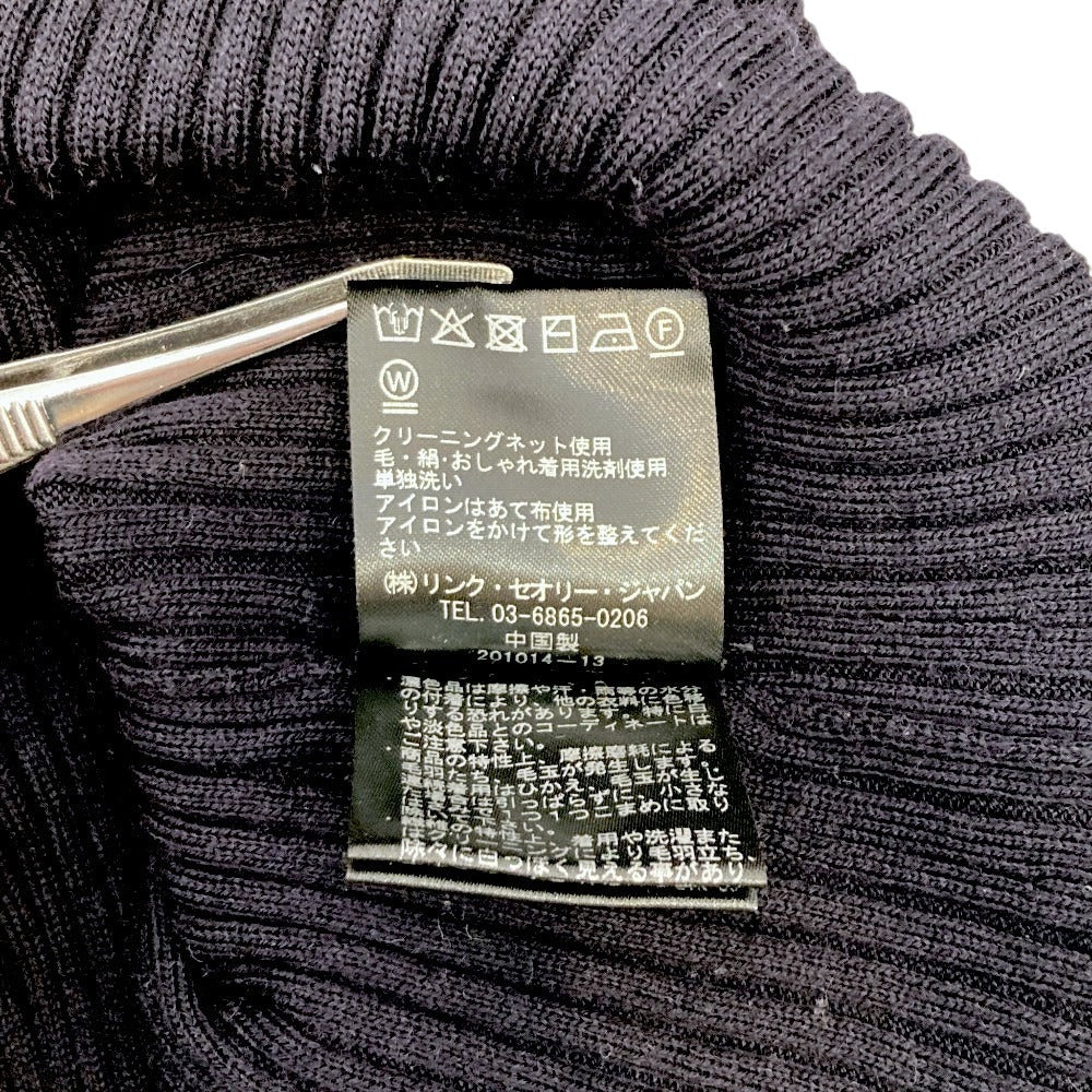 セオリー NEW WASHABLE WOOL VNECK RIB CARDI ウールカーディガン