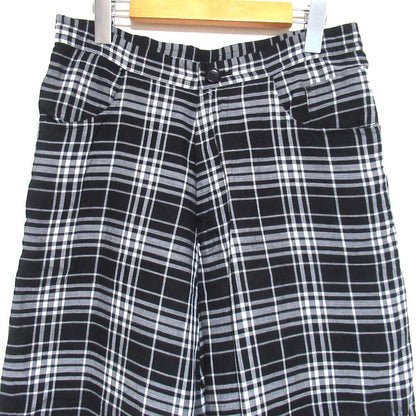 ワイズ チェック ワイドサルエルパンツ