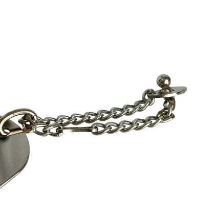 シャネル ロゴプレートドッグタグキーホルダー