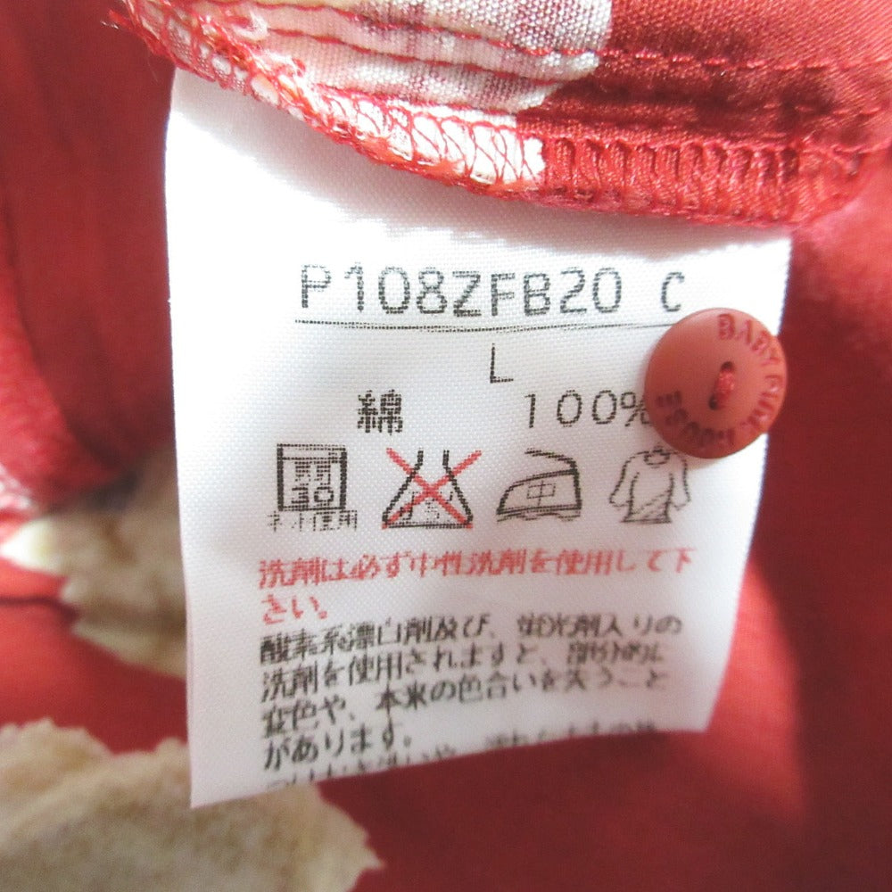 BABY PINK HOUSE テディベアパッチワーク長袖シャツ