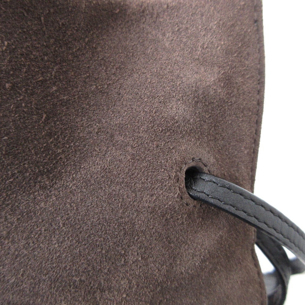 オールセインツ FREEDOM BUCKET スエードショルダーバッグ