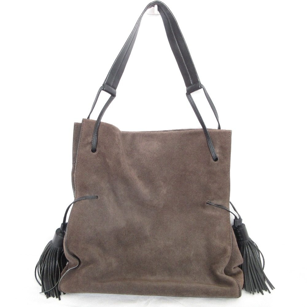 オールセインツ FREEDOM BUCKET スエードショルダーバッグ