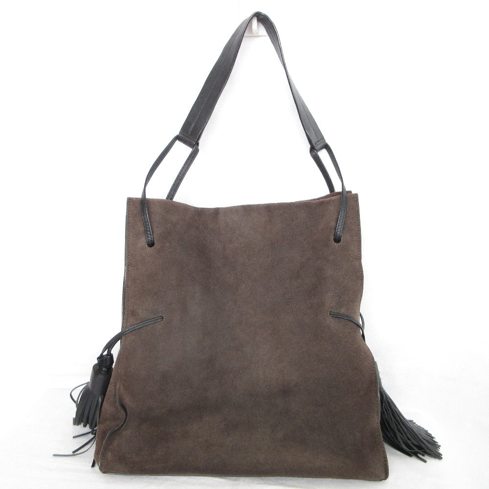 オールセインツ FREEDOM BUCKET スエードショルダーバッグ