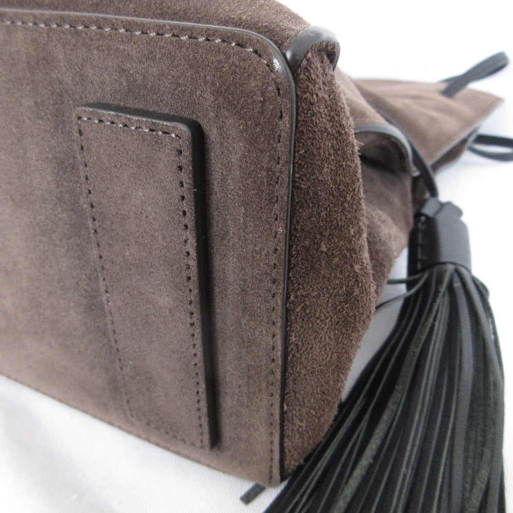 オールセインツ FREEDOM BUCKET スエードショルダーバッグ