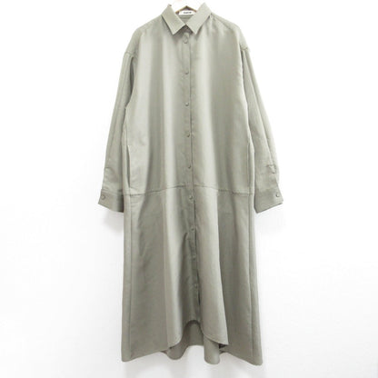ラムシェ 長袖ロングシャツワンピース