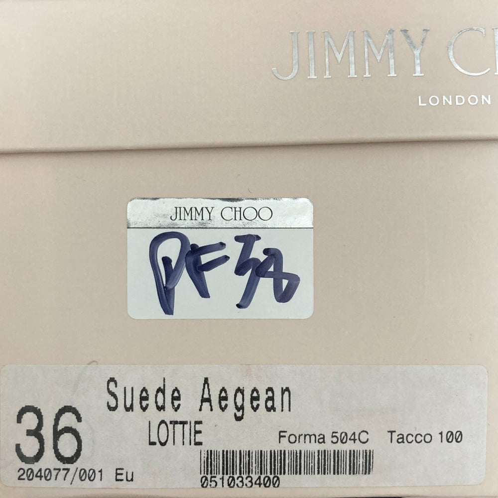 ジミー チュウ スエードヒールサンダル
