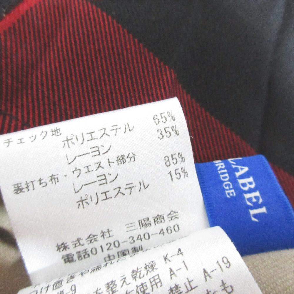 ブルーレーベルクレストブリッジ レースチェックドッキングスカート