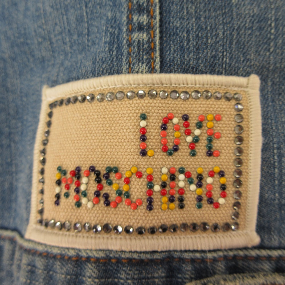 ラブモスキーノ 刺繍デニムジャケット