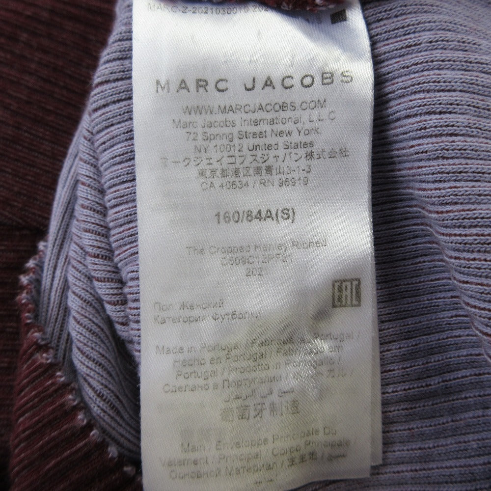 マークジェイコブス 長袖クロップドヘンリーネックカットソー