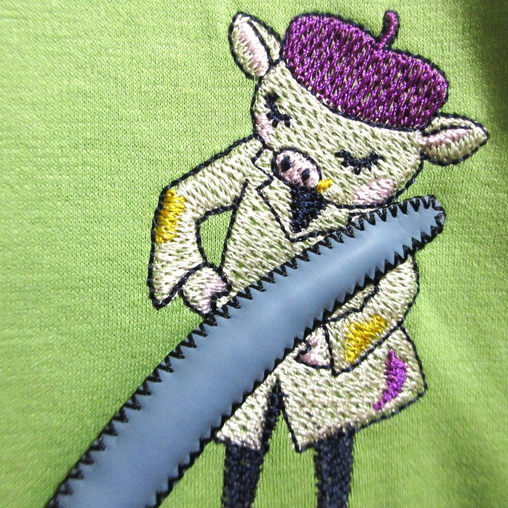 オレボレブラ 刺繍ビジュー長袖カットソー