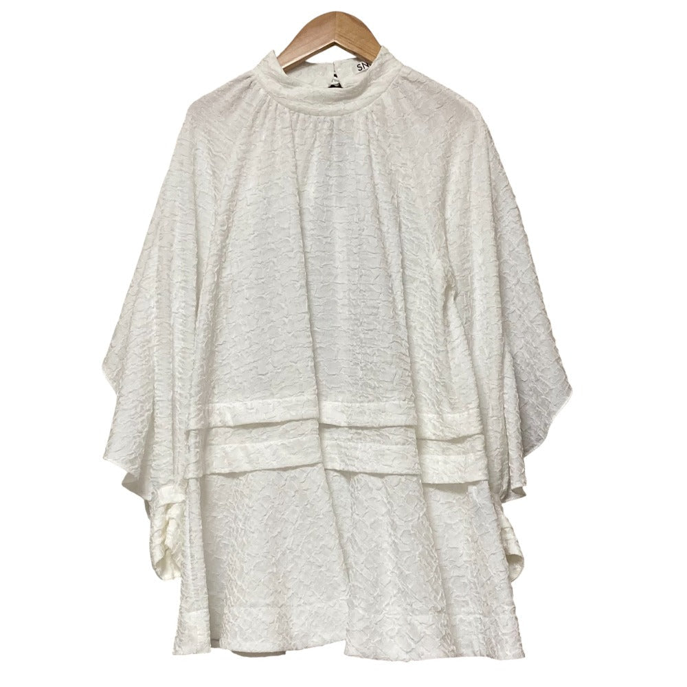 スナイデル エンボスシアーチュニックブラウス