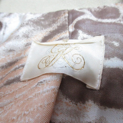 伊太利屋 フェイクスエード アニマル刺繍 テーラードジャケット