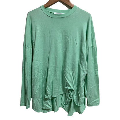 エンフォルド ASYMMETRY DRAPE LONG-SLEEVES T-SHIRT カットソー