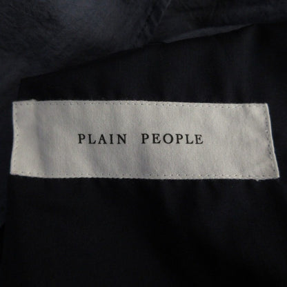 PLAIN PEOPLE フーデッド長袖シャツワンピース