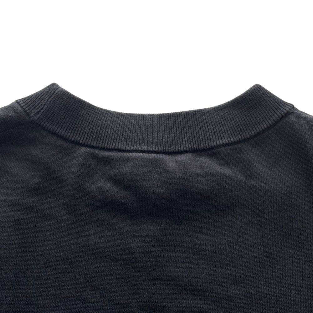 ハイク CREW NECK CROPPED SWEATER WITH SHEER SLEEVES ニットカットソー