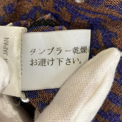 ジャンポールゴルチエ ペイズリー パワーネット ロングスリーブカットソー