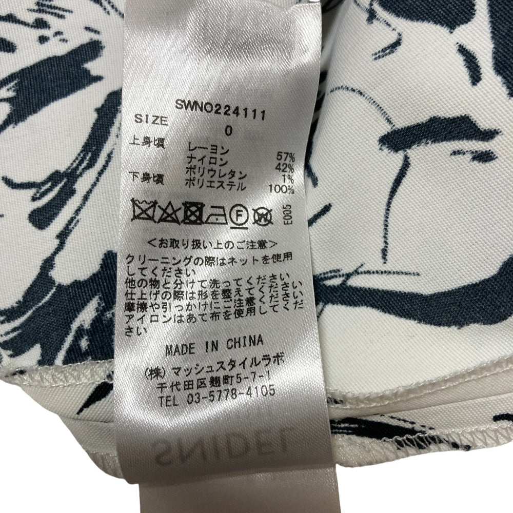 スナイデル リブニット切替ワンピース