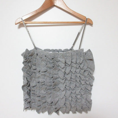 THE FLATS KNIT SEW FRILL TOP キャミソール ビスチェ