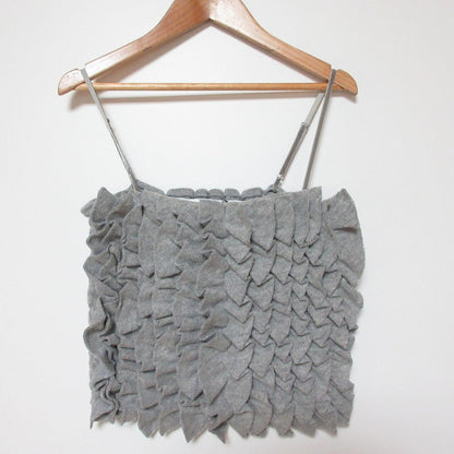 THE FLATS KNIT SEW FRILL TOP キャミソール ビスチェ