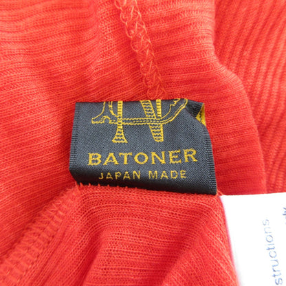 BATONER MELTY RIB U NECK LONG SLEEVE T-SHIRT コットン カットソー