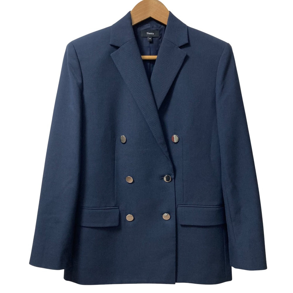 セオリー OXFORD WOOL BOXY DB ジャケット
