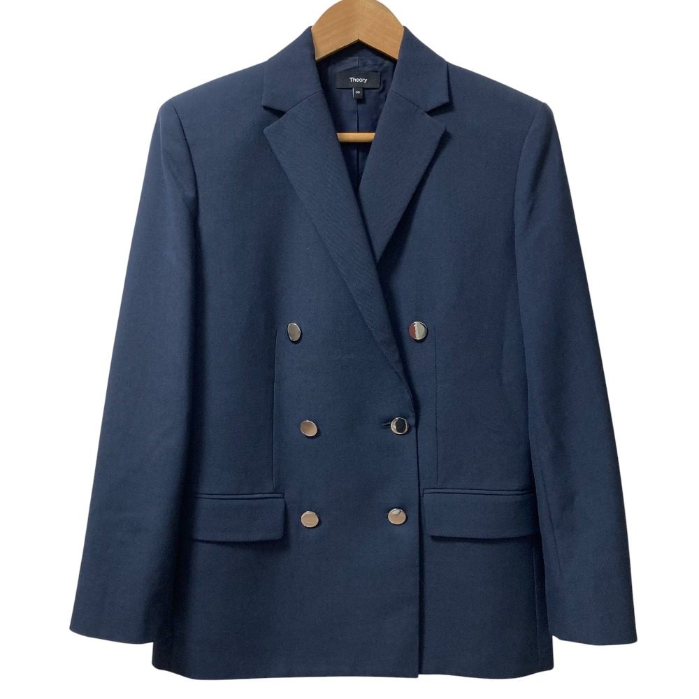 セオリー OXFORD WOOL BOXY DB ジャケット