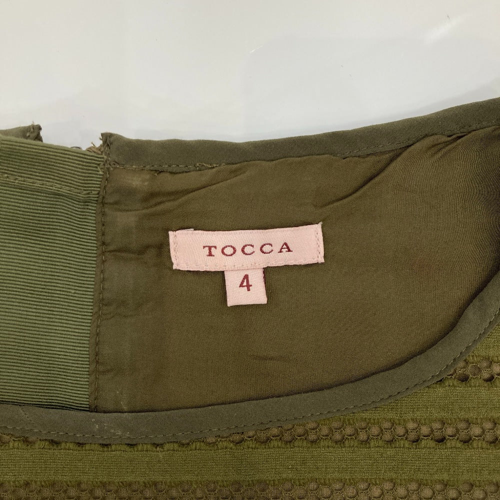 TOCCA メッシュボーダーワンピース