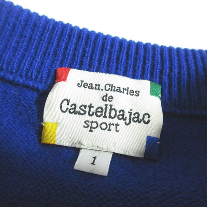 カステルバジャック スポーツ 刺繍ウールニットセーター