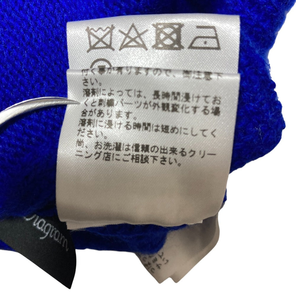 ダイアグラム パール畦ニットカーディガン