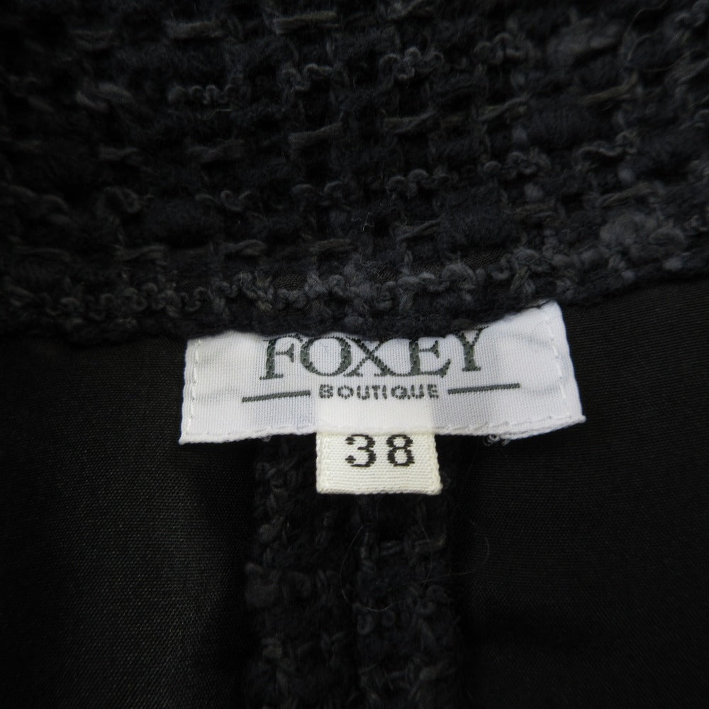 FOXEY ニットツイードジャケット